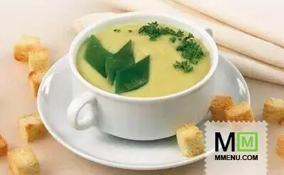 Суп-пюре из кабачков и зеленой фасоли