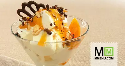 Мороженое с абрикосовым соусом (2)