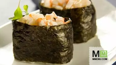 Эби маё (суши с измельченными креветками)