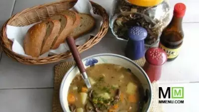 Крестьянский картофельный суп selská bramboračka