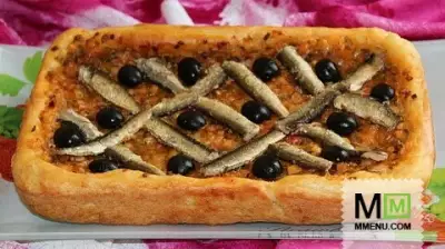 Прованский луковый пирог Писсаладьер