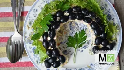 Новогодний салат Подкова - рецепт от Натальи