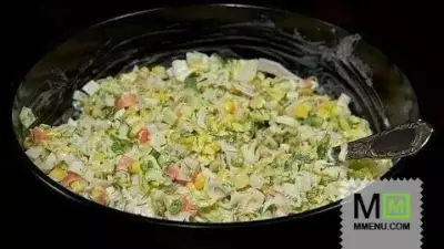 Салат из крабовых палочек с пекинской капустой