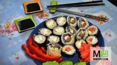 Роллы, нигири суши и гункан