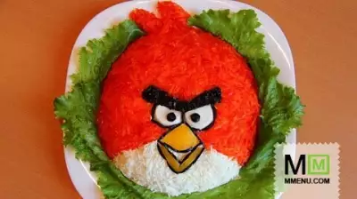 Салат на детский день рождения angry birds