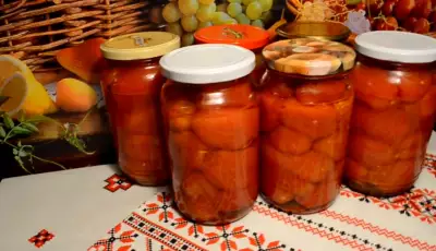 Сочные помидоры без кожуры в собственном соку: классический рецепт