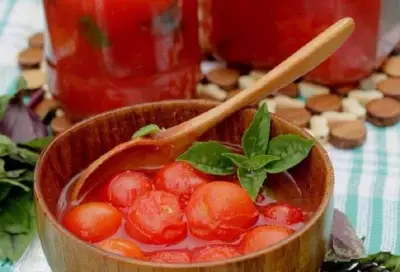 Помидоры в собственном соку с томатной пастой потрясающая заготовка на зиму