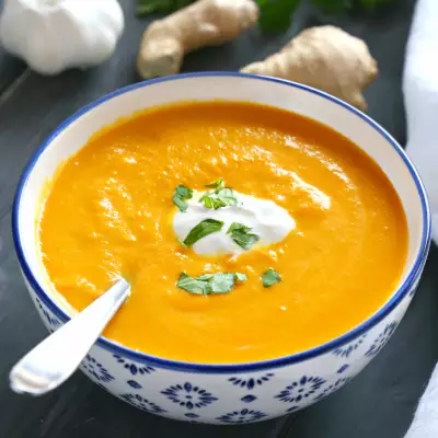 Овощной суп-пюре из моркови со сливками: рецепт приготовления