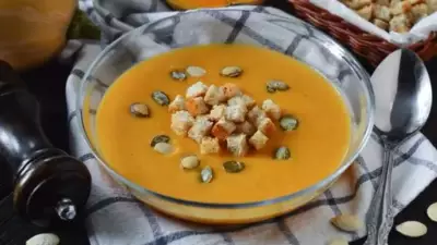Суп-пюре из картофеля и тыквы