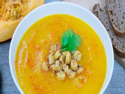 Тыквенный суп-пюре с имбирем и сливками: классический рецепт