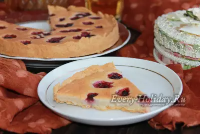 Цветаевский пирог с малиной