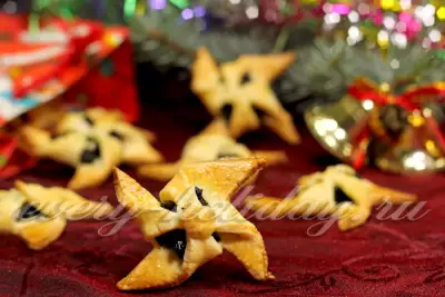 Финское рождественское печенье в виде звездочек