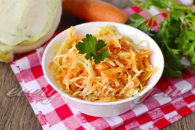 Витаминный салат с морковью и уксусом