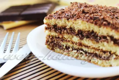Простой бисквитный торт «Шоколадное настроение»