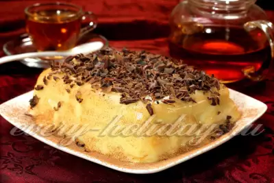 Торт из печенья Савоярди с заварным кремом