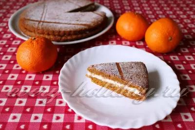 Морковно-апельсиновый пирог