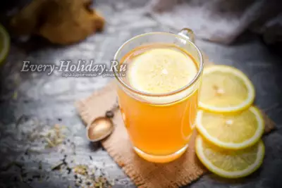 Чай с имбирём и лимоном