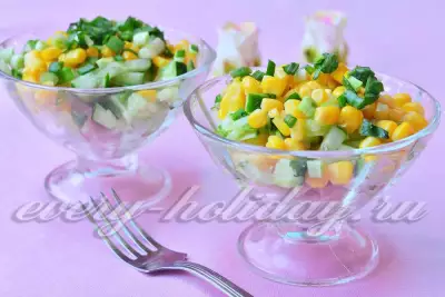 Слоеный салат из овощей с ветчиной "Легкий"