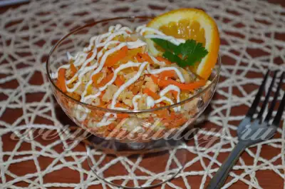 Салат «Рыжик» с корейской морковью фото
