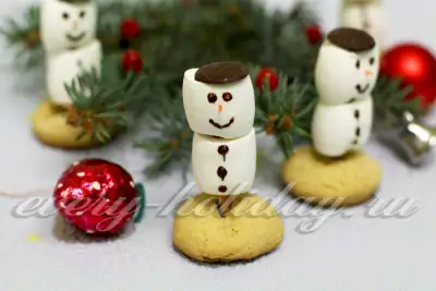Печенье «Снеговики»