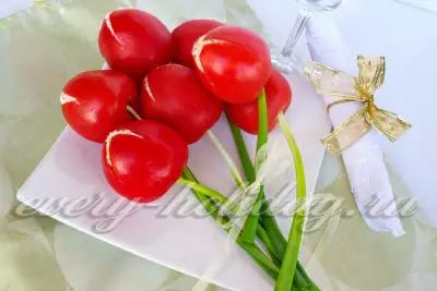 Салат-закуска «Букет тюльпанов»