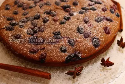 Тыквенно-шоколадный пирог с нотками корицы