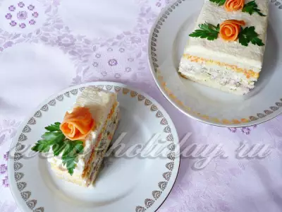 Закусочный торт «Нежность»
