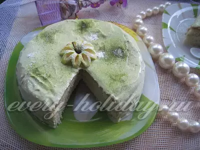 Торт «Зелёный чай» в мультиварке
