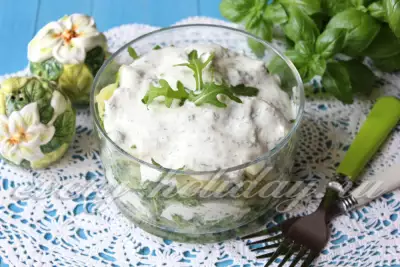 Картофельный салат с рукколой и йогуртом