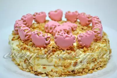Торт с арахисом "Для влюблённых"