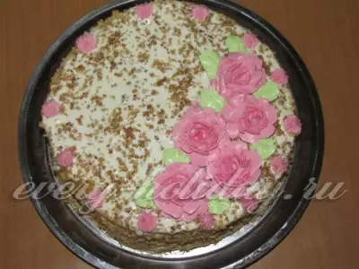 Медовый торт со сметанным кремом