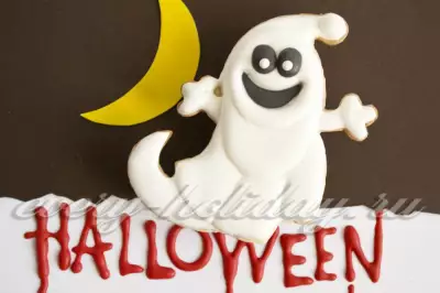 Печенье на хэллоуин добрый призрак