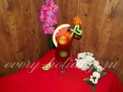 Безалкогольный домашний коктейль "Гавайская сладость"