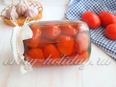 Консервированные помидоры с солью на зиму