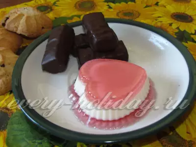 Желейный десерт "Сердечки"
