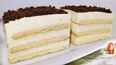 Торт Шалаш из печенья и творога: быстрый и вкусный десерт