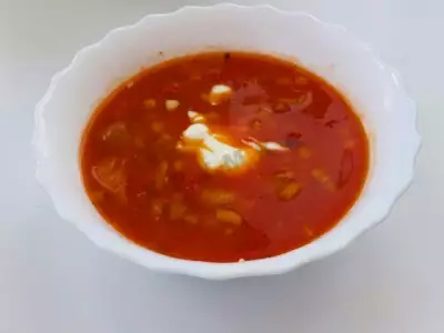 Томатный суп с вешенками для похудения в мультиварке