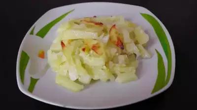 Диетическая картошка-фри с чесноком в рукаве в духовке