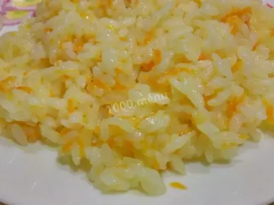 Гарнир из риса с луком и морковью