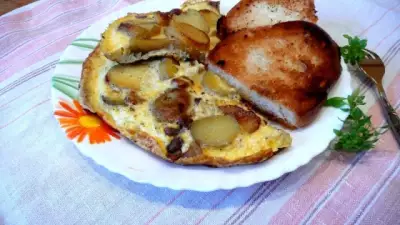 Омлет с картофелем от Поля Бокюза
