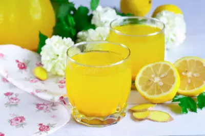 Имбирный напиток с медом и лимоном