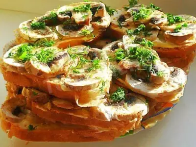Бутерброды грибная сказка