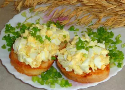 Салат яйцо чеснок майонез