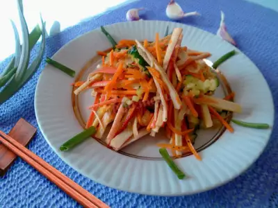 Салат крабовый с корейской морковью