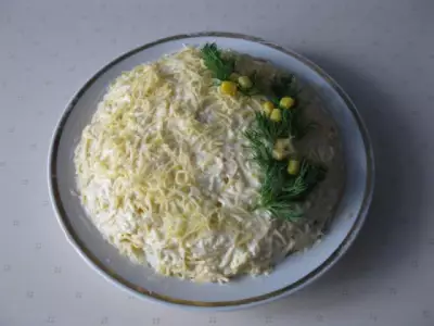 Салат с говядиной сыром яйцами
