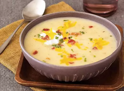Картофельный крем суп с сыром