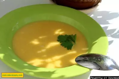 Крем суп с плавленым сыром
