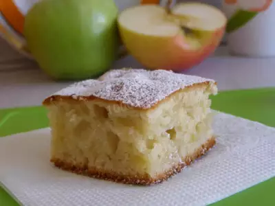 Воздушный пирог с яблоками