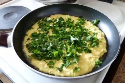 Хачапури ленивые с сыром и зеленью