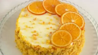 Осенний торт из тыквы с апельсином